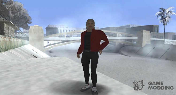 Girl In the red jacket для GTA San Andreas