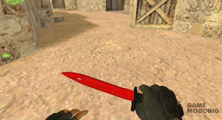 La bayoneta el cuchillo sangriento de la telaraña para Counter Strike 1.6