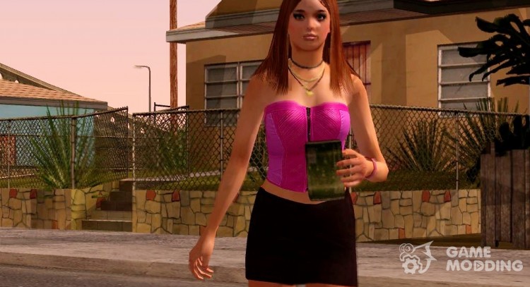 GTA 5 Prostitute Brown Hair para GTA San Andreas