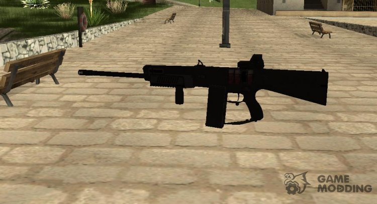 AA-12 Eotech Holo with Grip and Anim for GTA San Andreas