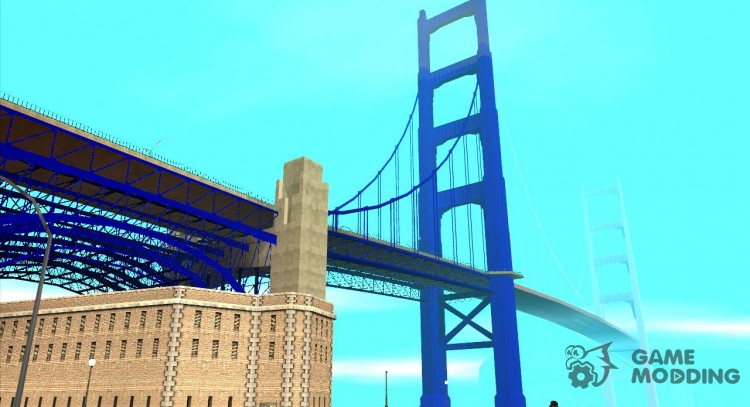 New textures of the Golden Gate Bridge for GTA San Andreas