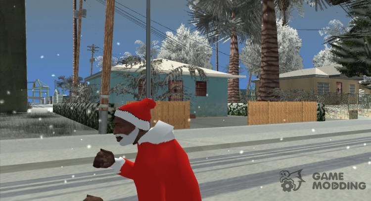Rojo sombrero de santa claus para GTA San Andreas