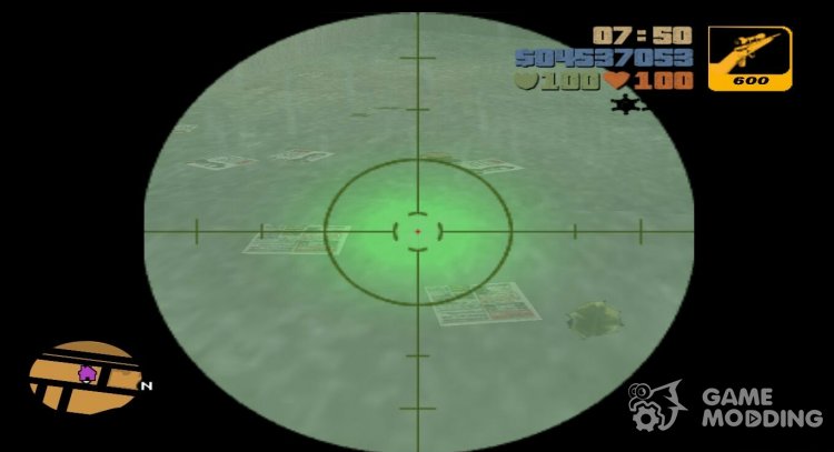 Laser scope for GTA 3