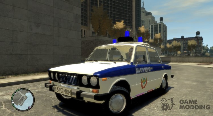 Vaz 2106 la Policía para GTA 4