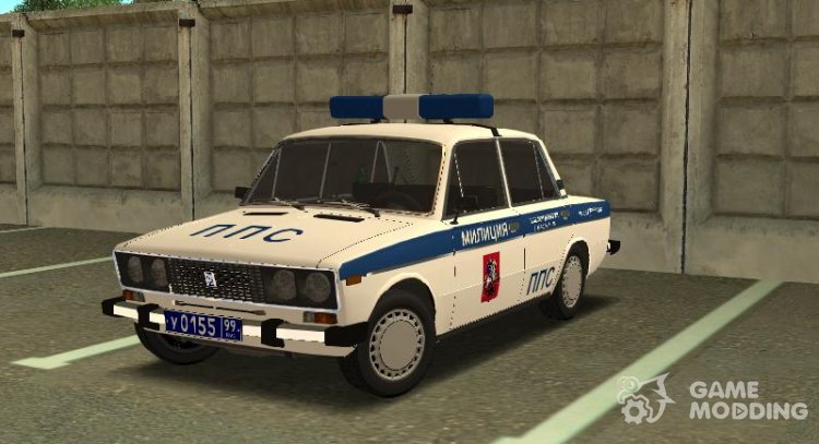 VAZ-2106 Moscow Police V2 for GTA San Andreas