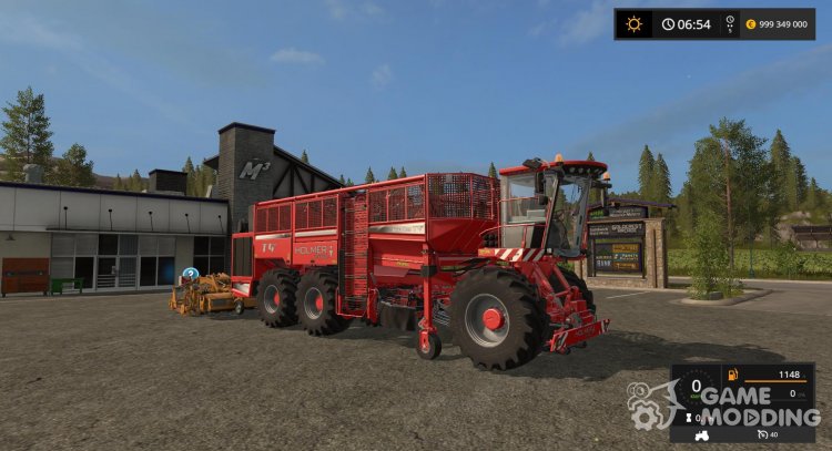 Holmer harvester for harvesting beets, carrots and onions for Farming Simulator 2017