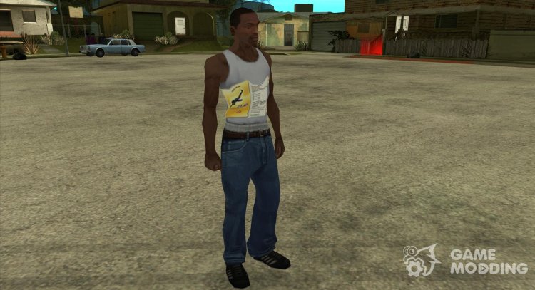Camiseta blanca Kalash (legendaria) para GTA San Andreas