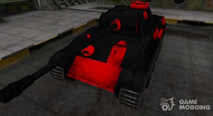 Negro y rojo de la zona de ruptura del Panzer V Panther para World Of Tanks