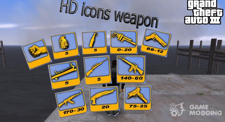 HD icons for GTA 3
