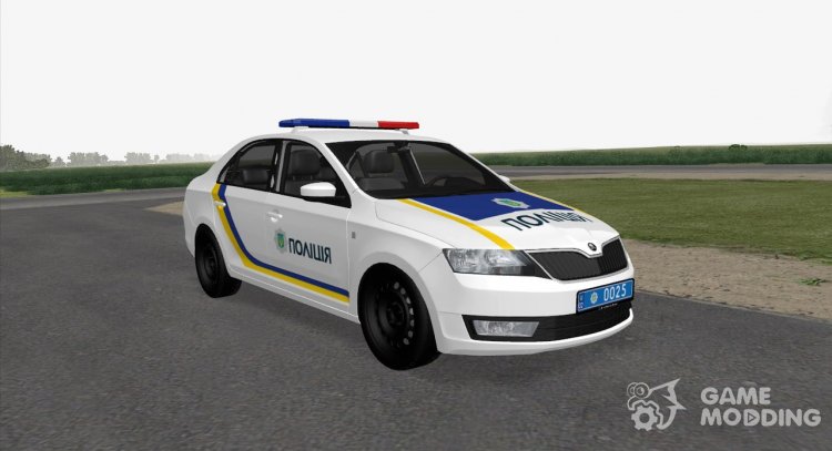 Skoda Rapid Police Of Ukraine for GTA San Andreas