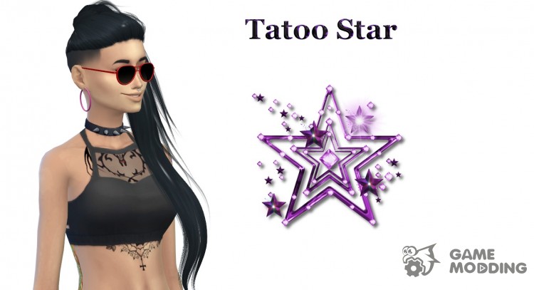 Tatto Star для Sims 4