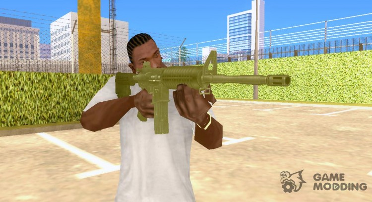 New Golden M4 for GTA San Andreas