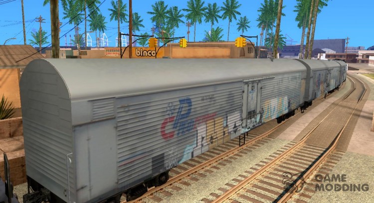 Рефрежираторный vagón de tren de dessau nº 8 Разрисованный para GTA San Andreas