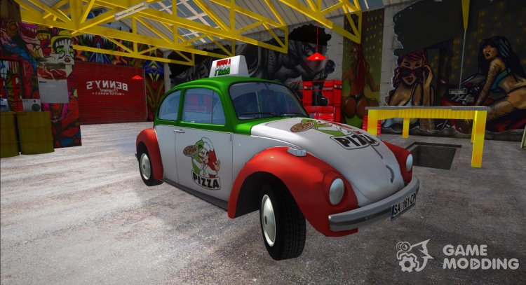 Volkswagen Beetle Pizza for GTA San Andreas