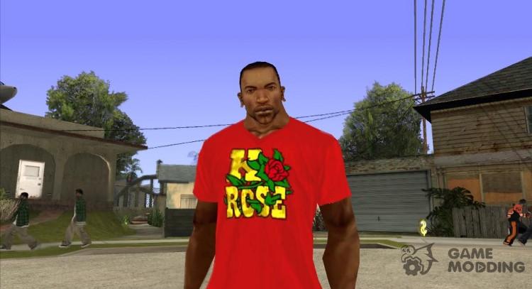 CJ en la camiseta (K Rose) para GTA San Andreas