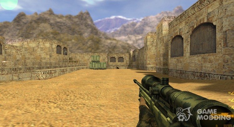 АРМ CSS камуфляж пустыня для Counter Strike 1.6