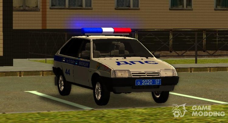 VAZ 2109 Police in Nizhny Novgorod region for GTA San Andreas