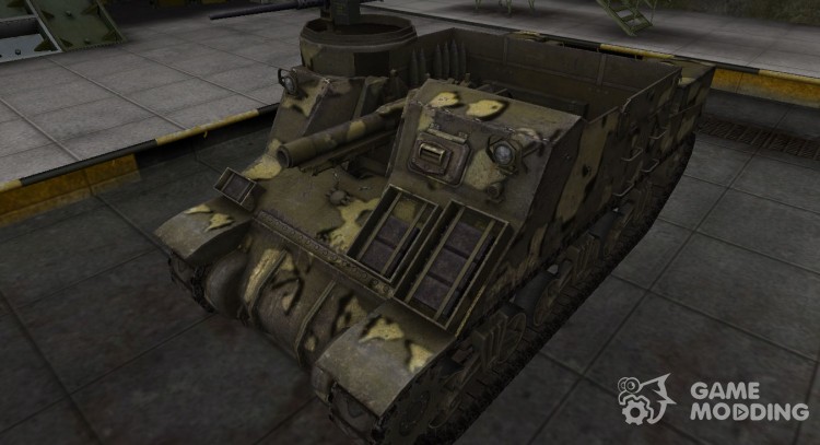 Простой скин M7 Priest для World Of Tanks