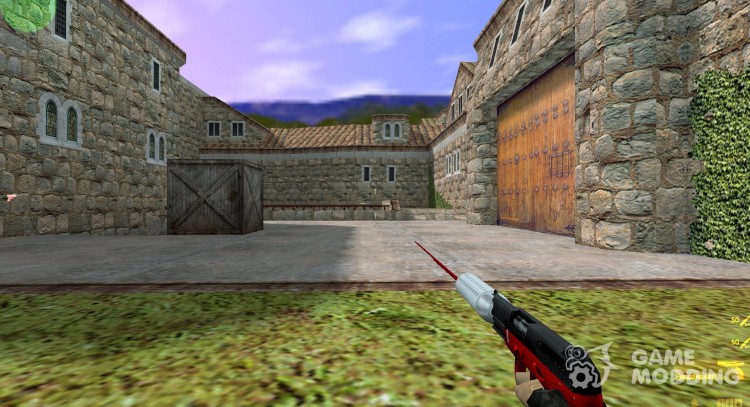 FiveSeven с глушиетелем и лазером для Counter Strike 1.6