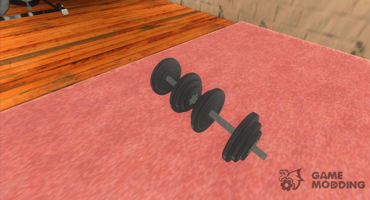 New dumbbells in the Sports Hall for GTA San Andreas
