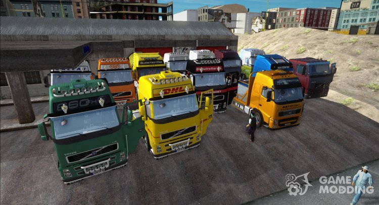 Pak camiones Volvo FH Series (FH12, FH13, FH16) para GTA San Andreas