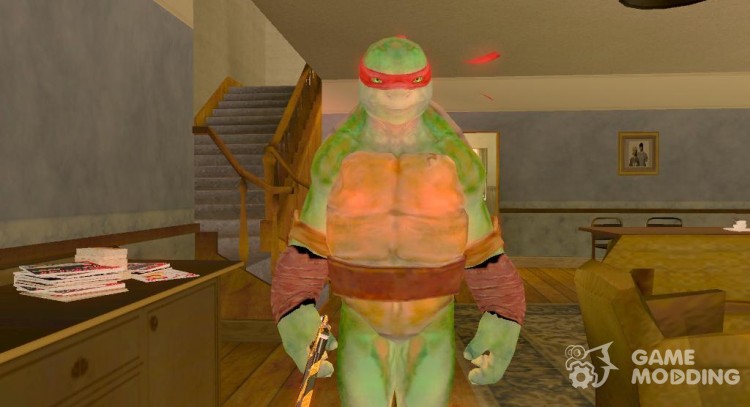 Raphael of the Teenage Mutant Ninja turtles for GTA San Andreas