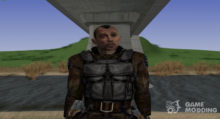 A member of the group Solntsevskaya Brigada with a unique appearance of S. T. A. L. K. E. R for GTA San Andreas
