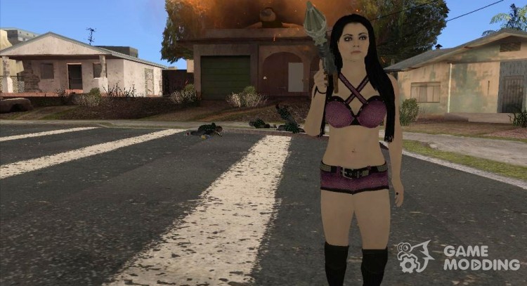Paige from WWE 2015 for GTA San Andreas