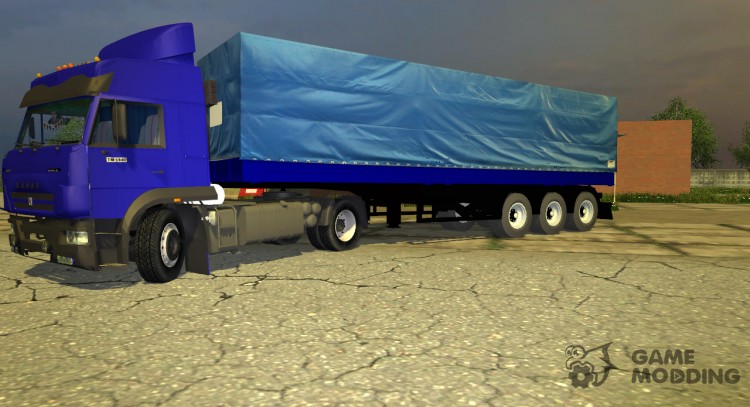 Semi-trailer for KamAZ-5460M for Farming Simulator 2013