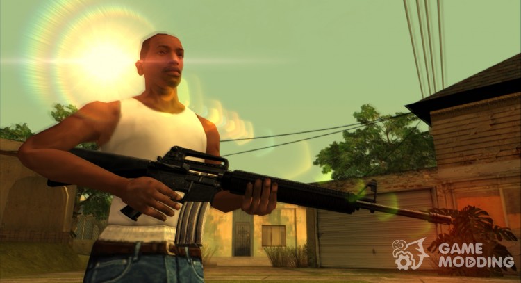 HQ M4 (With HD Original Icon) для GTA San Andreas