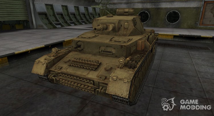 Пустынный скин для танка PzKpfw IV для World Of Tanks
