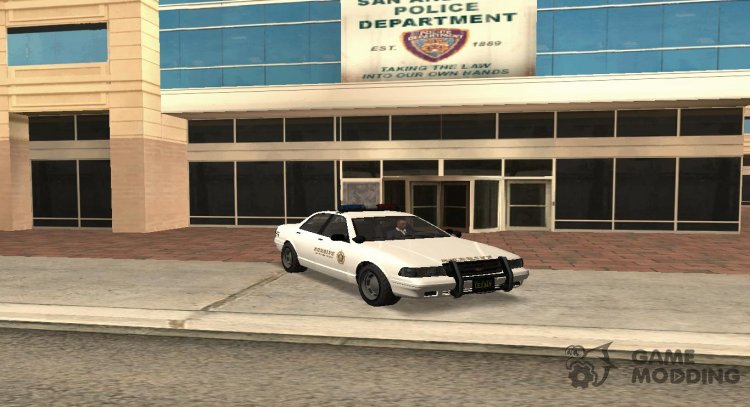 GTA V Vapid Stanier II Sheriff Cruiser (IVF) for GTA San Andreas