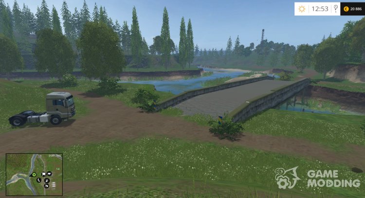 Bridge Sosnovka Ersatzbruecke v1.1 for Farming Simulator 2015