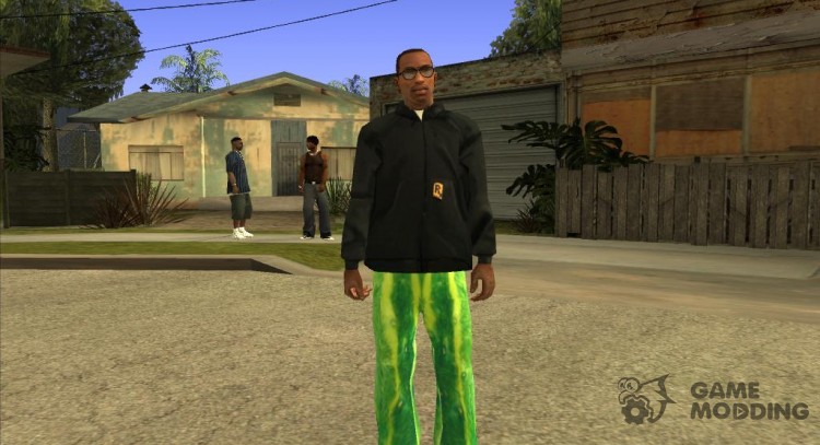 Half of the cucumber pants for GTA San Andreas