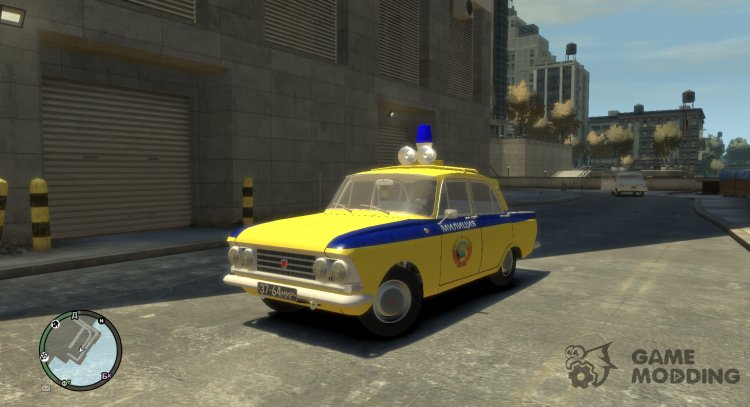 Azlk 408 moskvich Policía para GTA 4