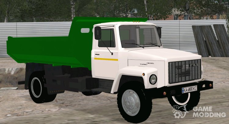 GAS 3309 camión Volquete para GTA San Andreas