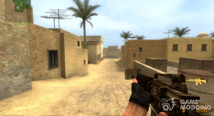 Desierto camuflaje M4A1 v.2 para Counter-Strike Source