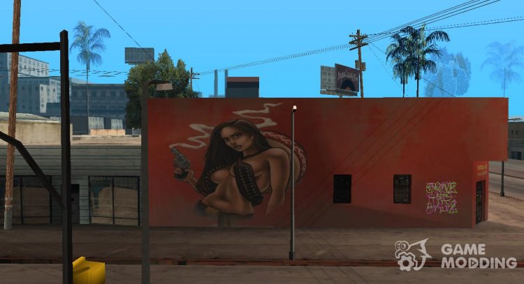 Mexican Cowgirl Graffiti HD Remake para GTA San Andreas