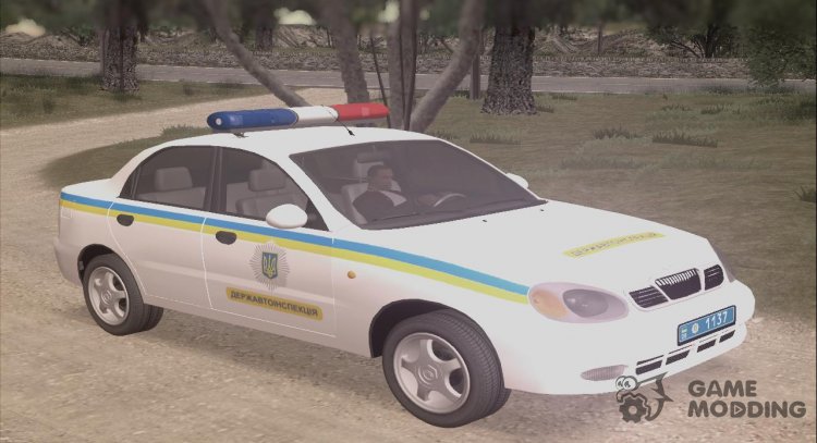 Daewoo Lanos Traffic Police of Ukraine for GTA San Andreas
