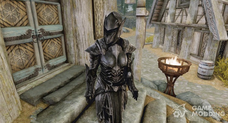 Sakura the Ebony knight for TES V: Skyrim