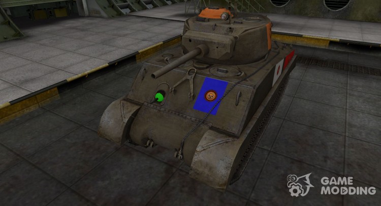 High-quality skin for M4A3E2 Sherman Jumbo for World Of Tanks