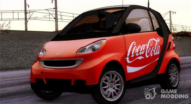 Smart ForTwo De Coca-Cola Worker para GTA San Andreas