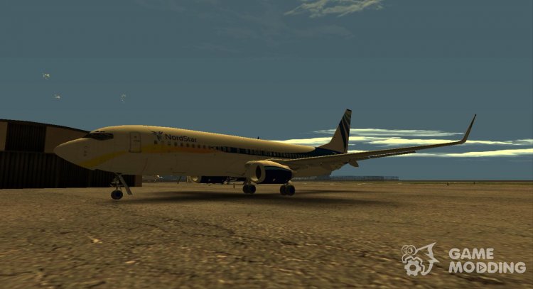 Boeing 737-800 NordStar Airlines para GTA San Andreas