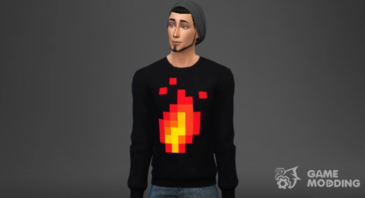 Сет мужских свитшотов для Sims 4