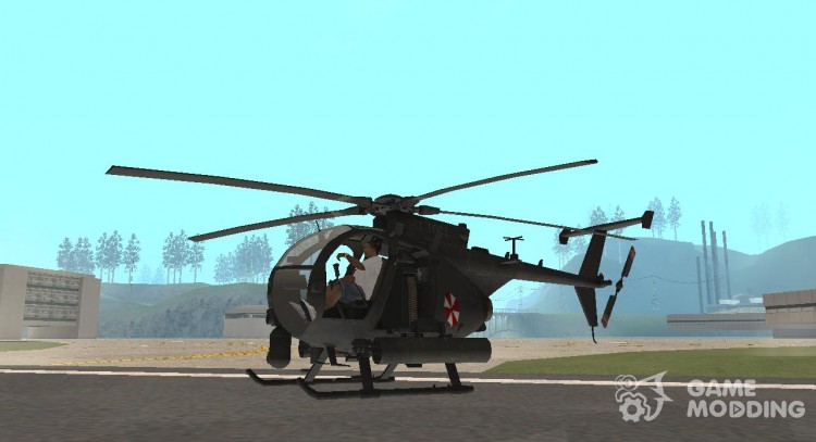 The helicopter from resident evil for GTA San Andreas