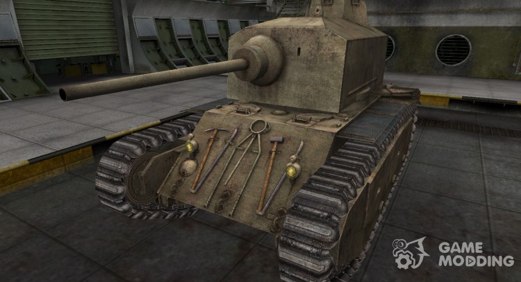 A deserted French skin for ARL 44 for World Of Tanks