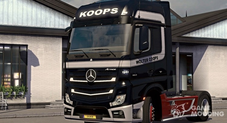 Скин Wolter Koops для Mercedes Actros MP4 2014 для Euro Truck Simulator 2