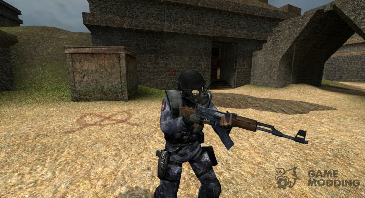 Темно синий камуфляж SAS для Counter-Strike Source