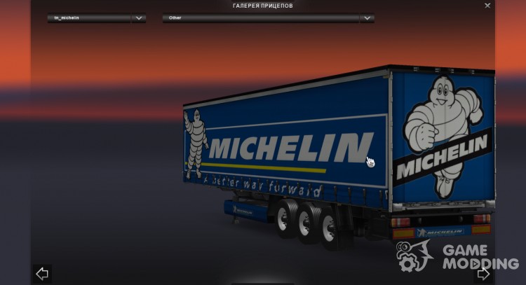 Прицеп Michelin для Euro Truck Simulator 2