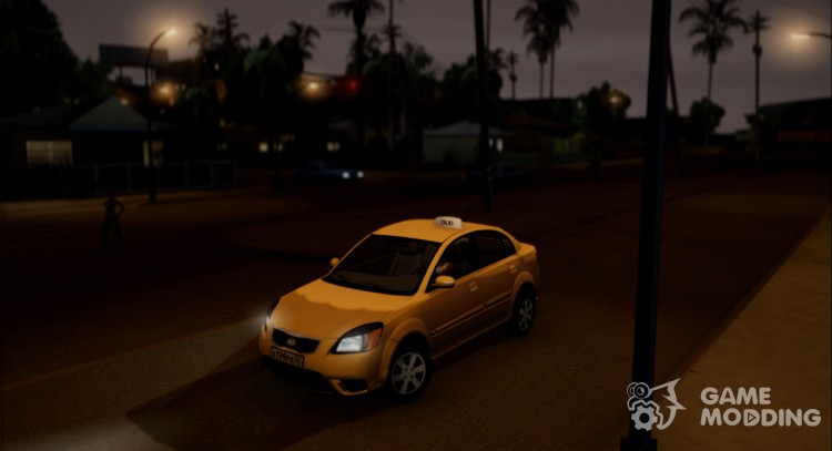 Kia Rio Taxi para GTA San Andreas